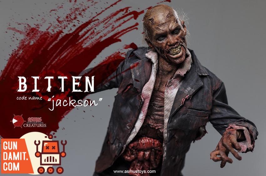 Asmus Toys 1/6 Bitten Series Jackson zombie figure with exposed torso Asmus Toys 1/6 Bitten Series Jackson zombie figure with exposed torso