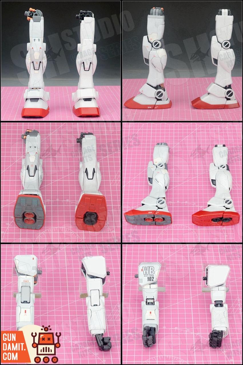 RX-78-2 EVO conversion kit assembled torso and head detail RX-78-2 EVO conversion kit assembled torso and head detail
