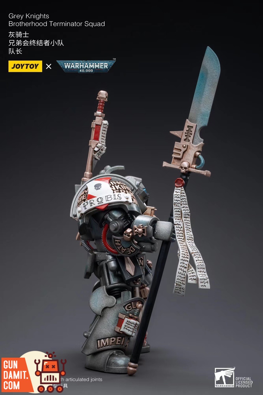 JoyToy Grey Knights Terminator Squad Captain full accessory and weapon display JoyToy Grey Knights Terminator Squad Captain full accessory and weapon display