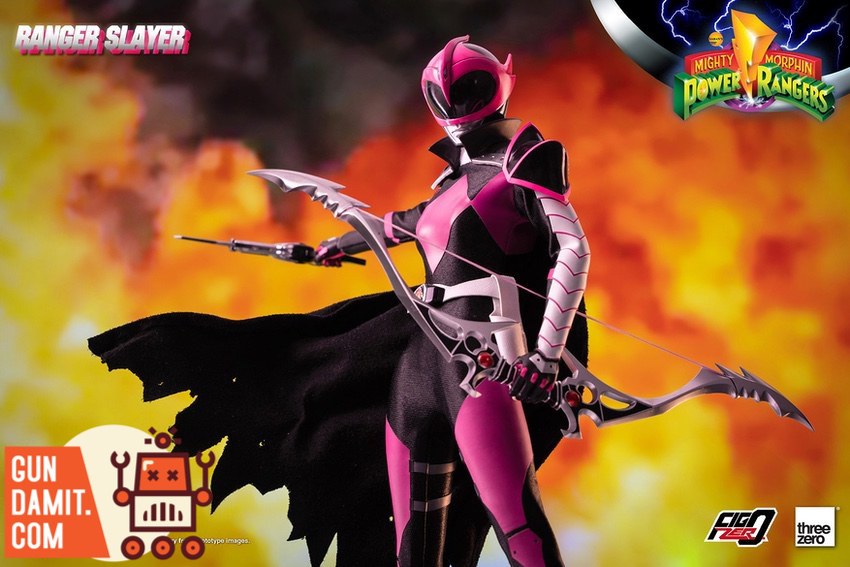 Threezero FigZero Ranger Slayer accessories and weapon parts display Threezero FigZero Ranger Slayer accessories and weapon parts display