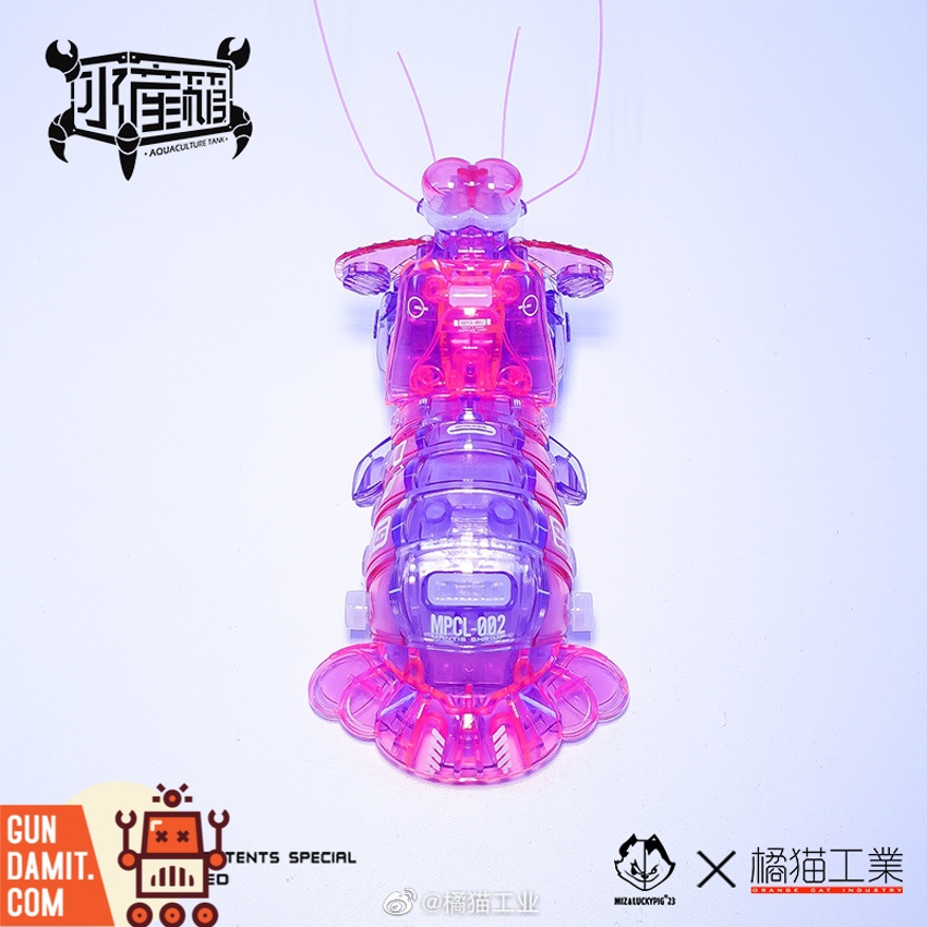 Purple Mantis Shrimp model kit side view showing color variant Purple Mantis Shrimp model kit side view showing color variant
