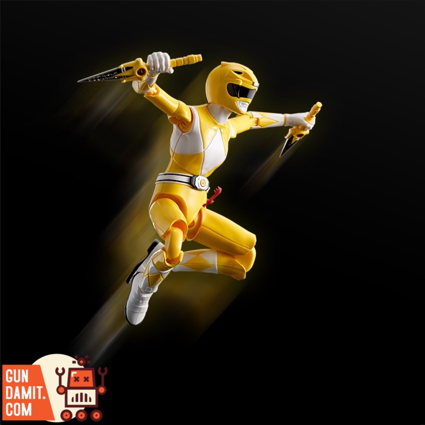 Flame Toys Power Rangers Yellow Ranger side profile Flame Toys Power Rangers Yellow Ranger side profile