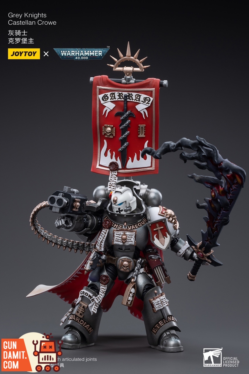 JoyToy WH40K Grey Knights Crowe side profile with storm bolter JoyToy WH40K Grey Knights Crowe side profile with storm bolter