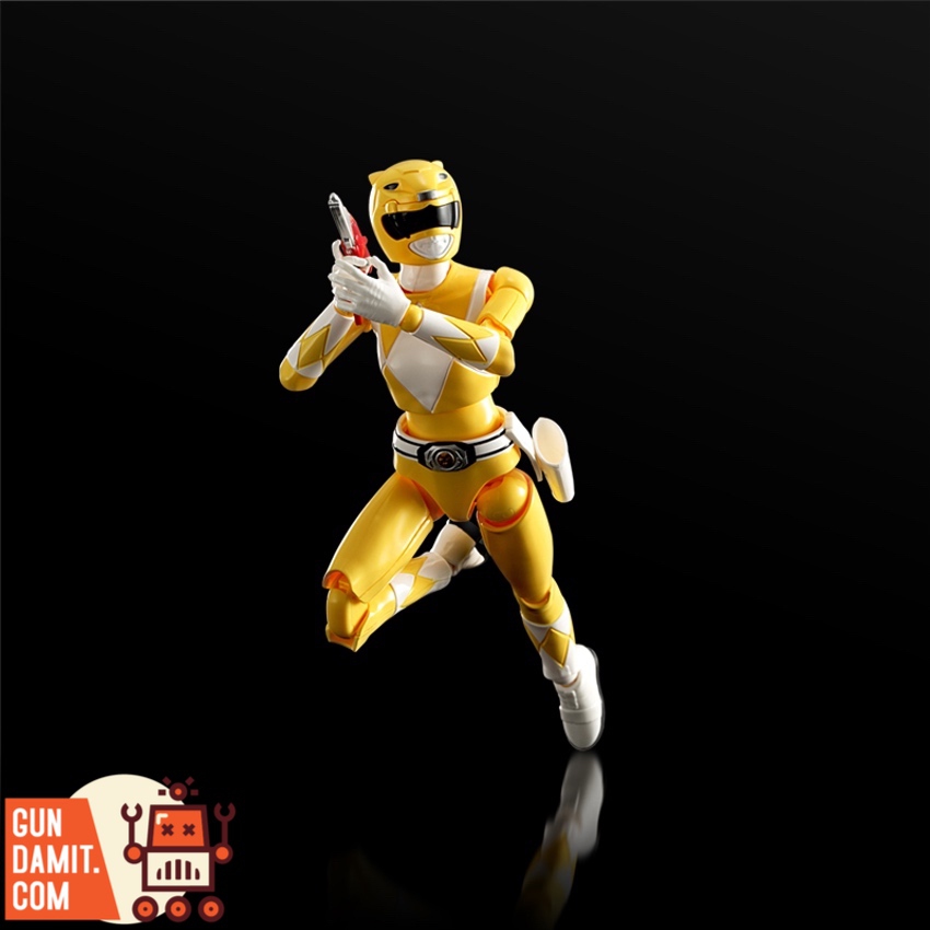 Yellow Ranger Furai Model rear view showing suit details Yellow Ranger Furai Model rear view showing suit details