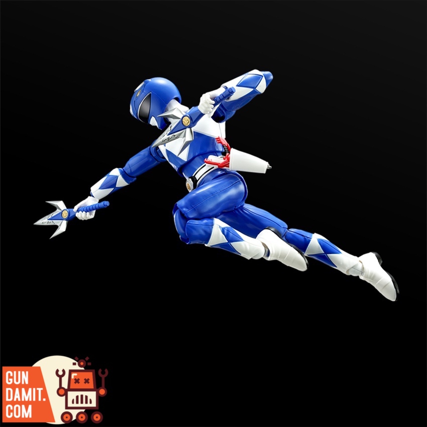 Blue Ranger Furai Model rear view showing suit details Blue Ranger Furai Model rear view showing suit details