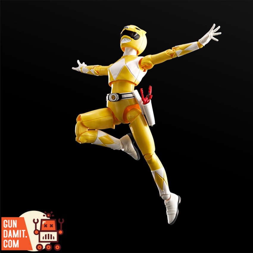 Flame Toys Yellow Ranger model kit parts and runners Flame Toys Yellow Ranger model kit parts and runners