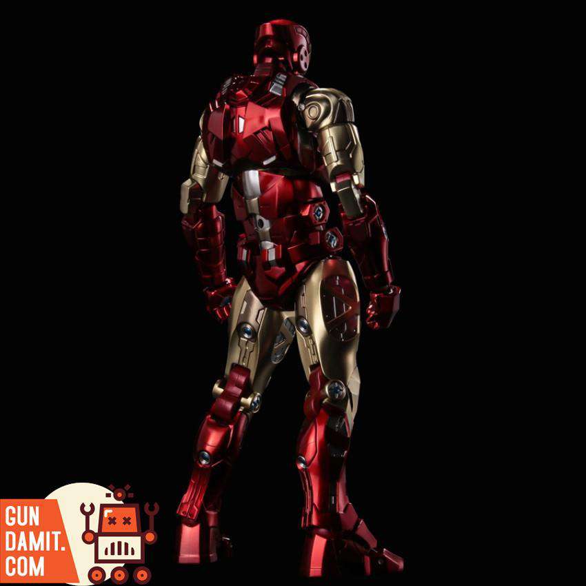 Sentinel Fighting Armor Iron Man standing rear view showing back armor detail Sentinel Fighting Armor Iron Man standing rear view showing back armor detail