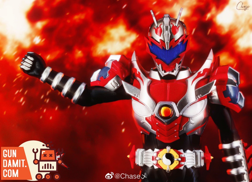 DI-AH-06 Dragon Man action figure dynamic fire background action pose DI-AH-06 Dragon Man action figure dynamic fire background action pose