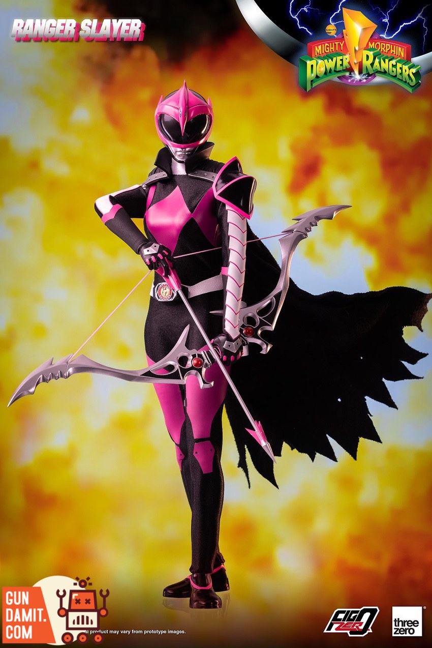 Power Rangers Ranger Slayer side profile with bow in combat pose Power Rangers Ranger Slayer side profile with bow in combat pose