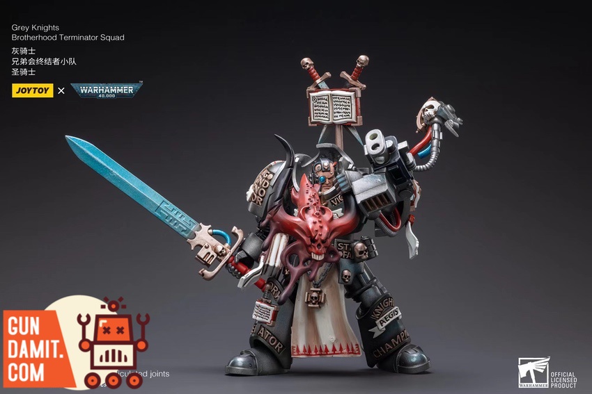 JoyToy 1/18 Grey Knights Terminator Paladin with force sword and daemon skull trophy JoyToy 1/18 Grey Knights Terminator Paladin with force sword and daemon skull trophy