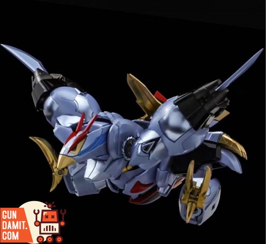 Qianshang Model Mashin Hero Wataru Ryuoumaru front view with sword and shield Qianshang Model Mashin Hero Wataru Ryuoumaru front view with sword and shield