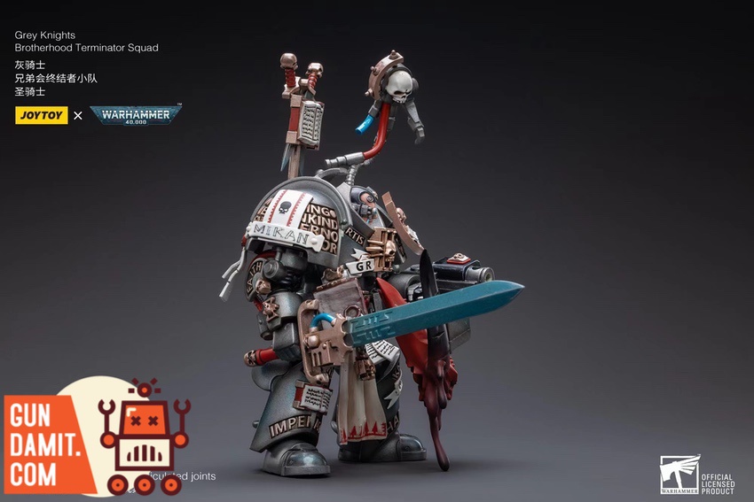 Warhammer 40K Grey Knights Brotherhood Terminator Paladin side profile with weapon Warhammer 40K Grey Knights Brotherhood Terminator Paladin side profile with weapon