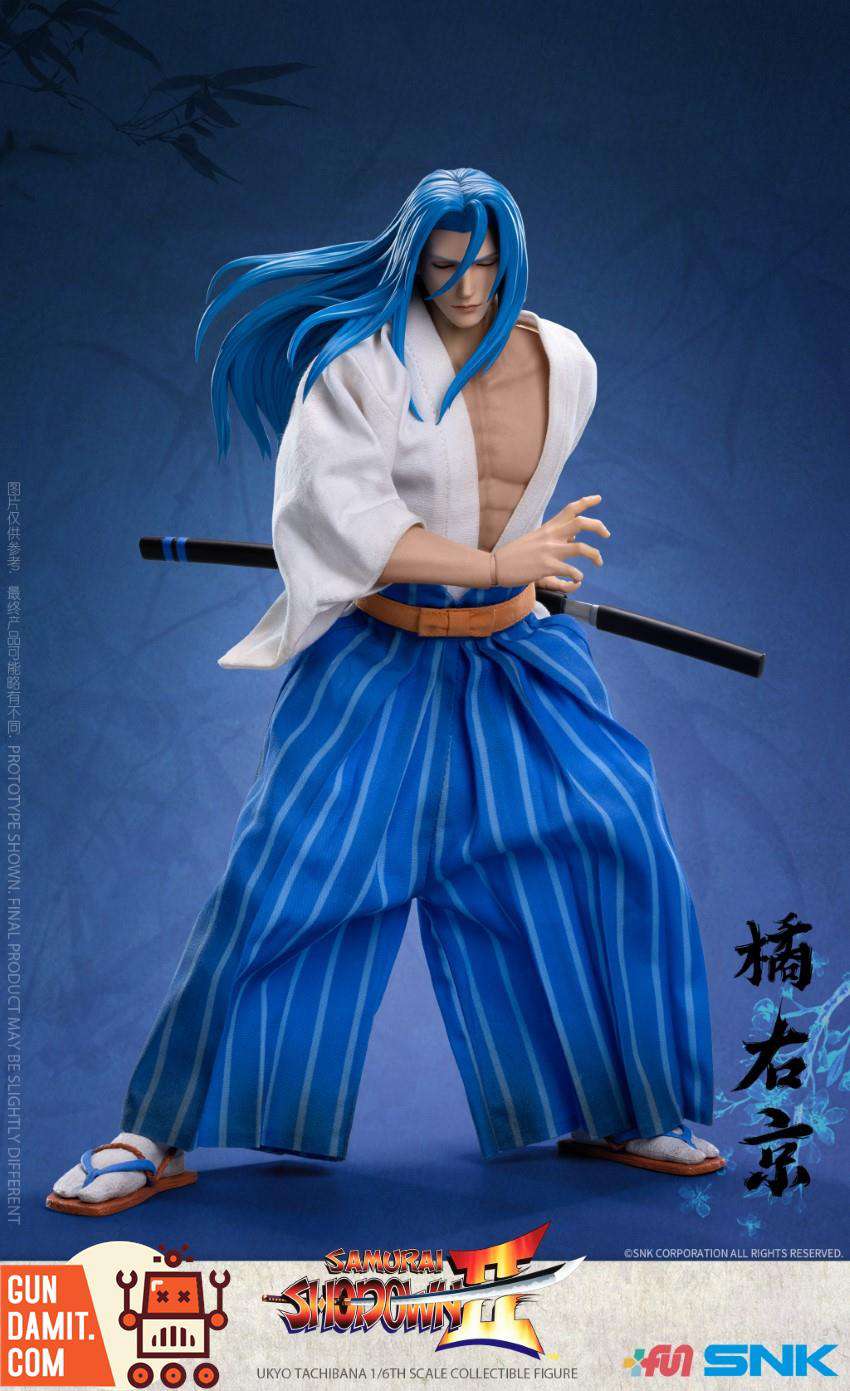 Samurai Shodown Ukyo rear view showing hakama and kimono details Samurai Shodown Ukyo rear view showing hakama and kimono details