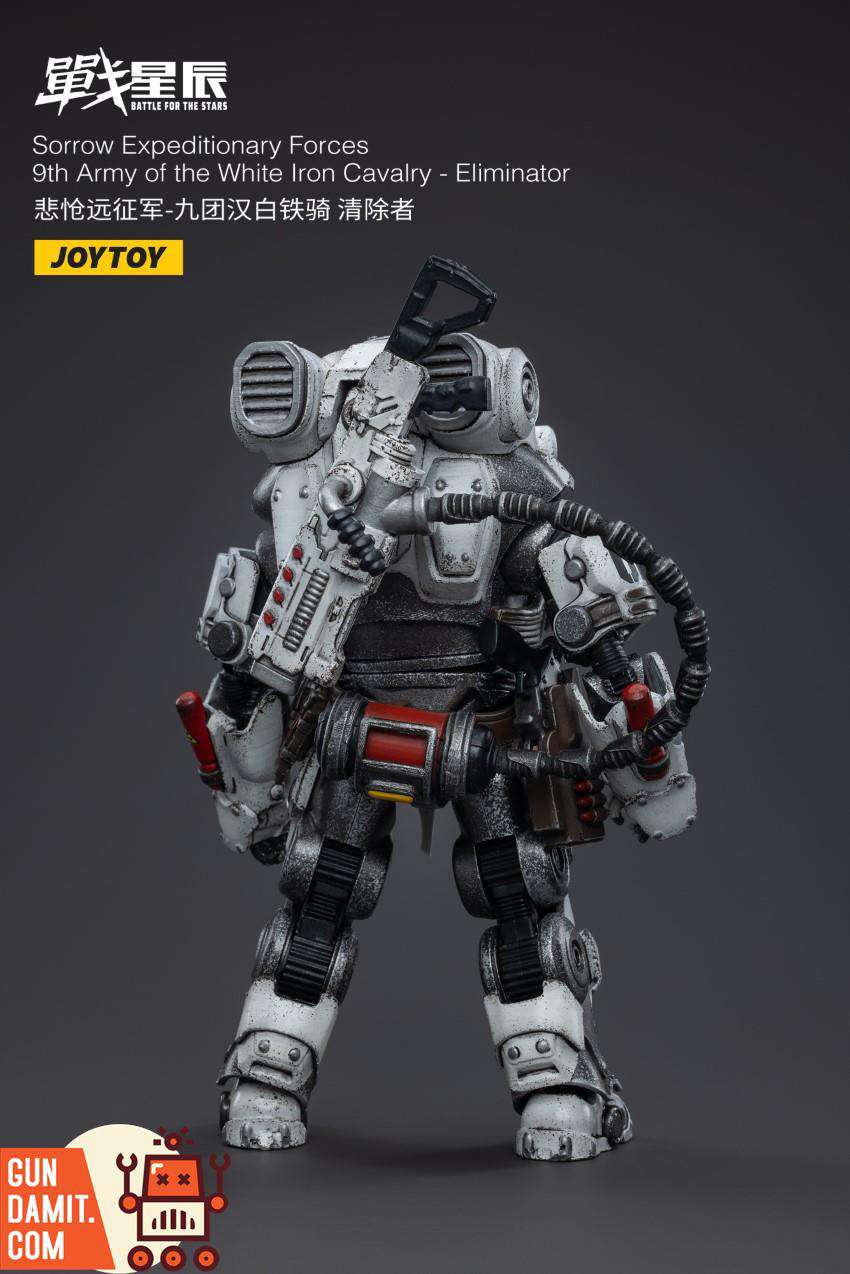 White Iron Cavalry Eliminator side profile with heavy weapon White Iron Cavalry Eliminator side profile with heavy weapon