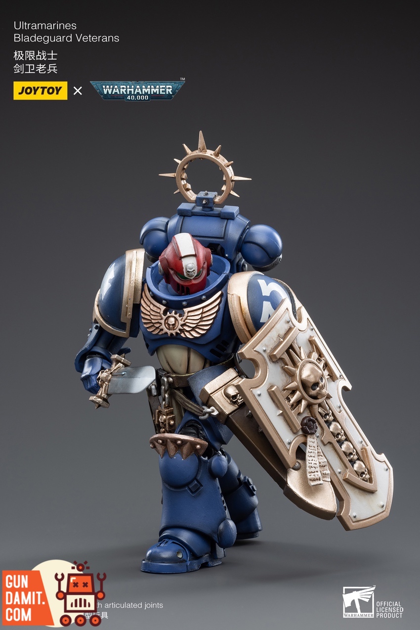 JoyToy WH40K Bladeguard Veterans dynamic combat pose JoyToy WH40K Bladeguard Veterans dynamic combat pose