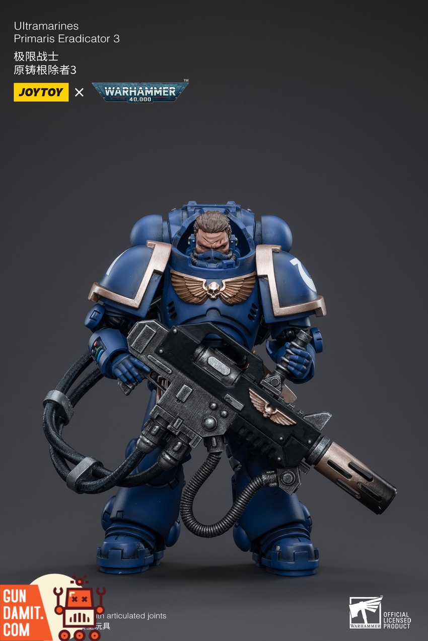 Ultramarines Eradicator 3 front view with heavy weapon Ultramarines Eradicator 3 front view with heavy weapon