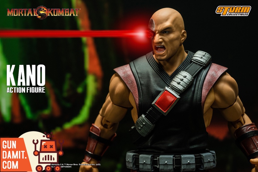 Storm Collectibles Kano action pose with knife attack stance Storm Collectibles Kano action pose with knife attack stance
