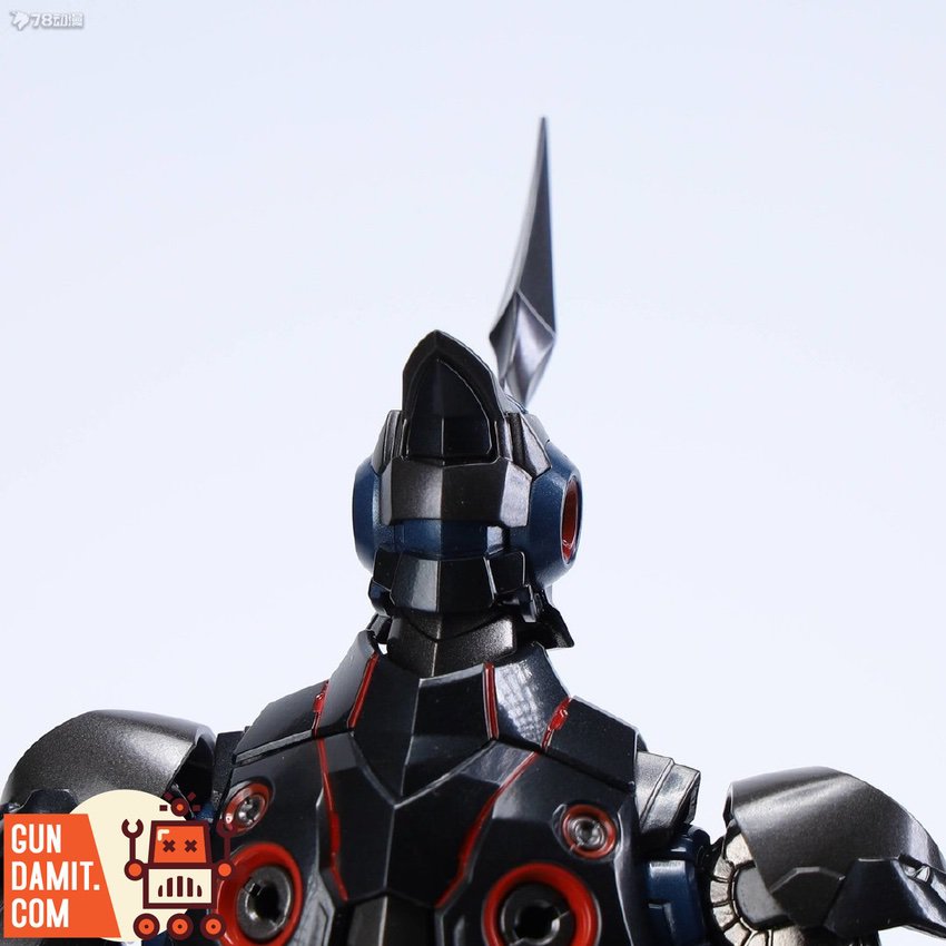 CCS Toys Lazengann head close-up with red eye and horn detail CCS Toys Lazengann head close-up with red eye and horn detail