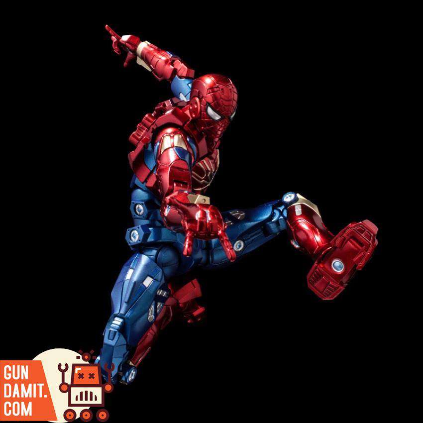 Sentinel Fighting Armor Iron Spider jumping action pose side view Sentinel Fighting Armor Iron Spider jumping action pose side view