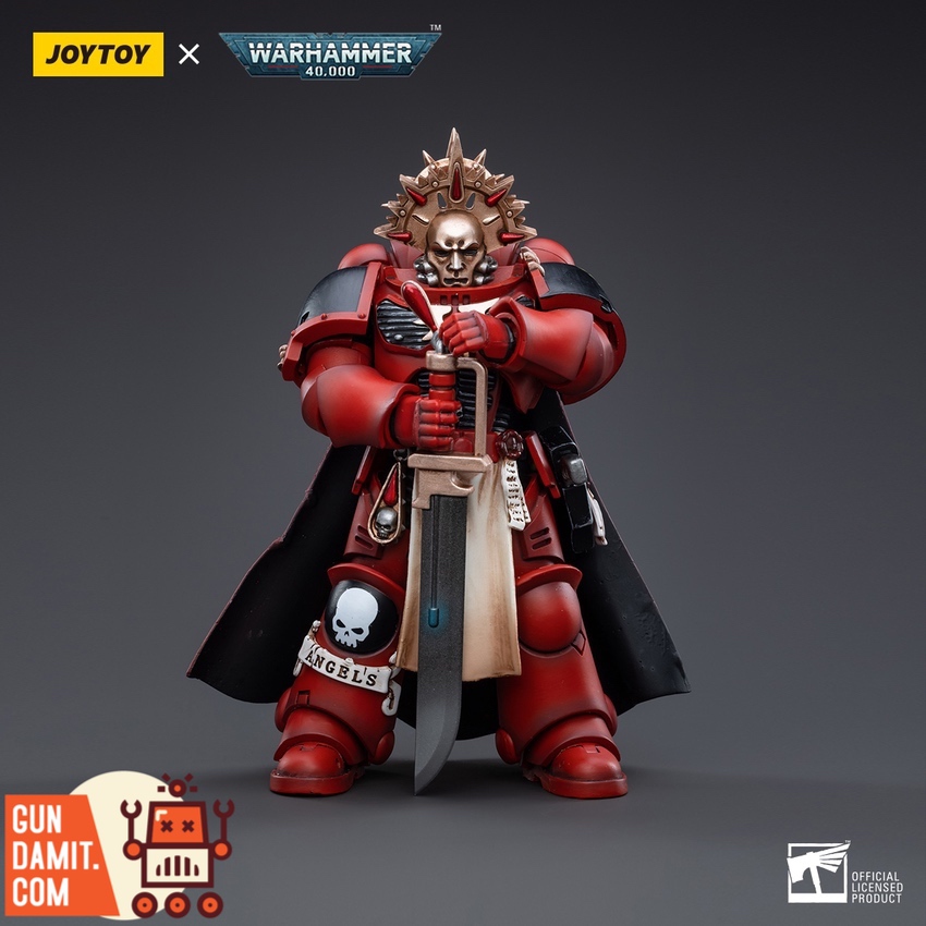 JoyToy 1/18 Blood Angels Veteran Alberigo in red armor with chainsword JoyToy 1/18 Blood Angels Veteran Alberigo in red armor with chainsword