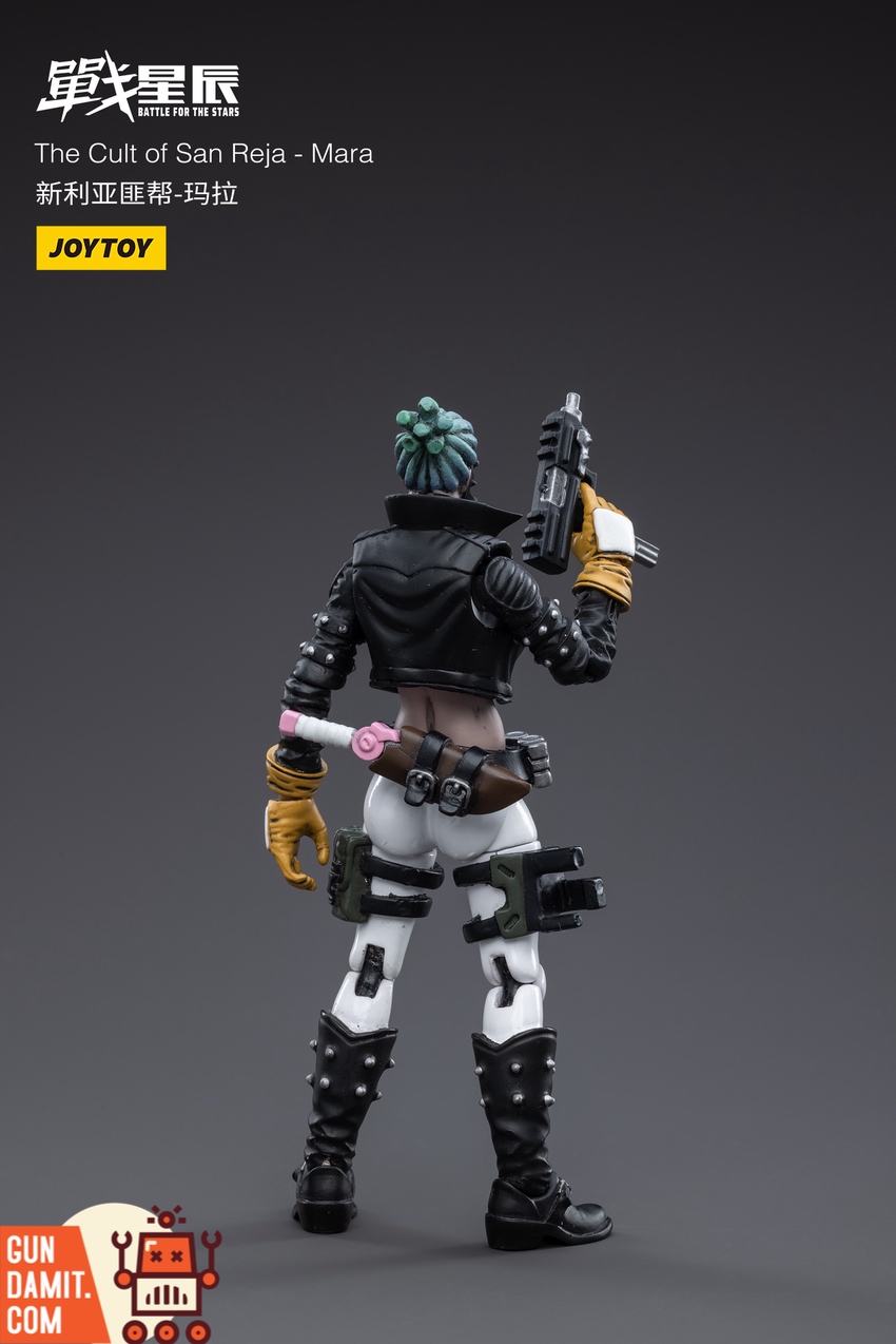 JoyToy Mara figure rear view with weapon accessories JoyToy Mara figure rear view with weapon accessories
