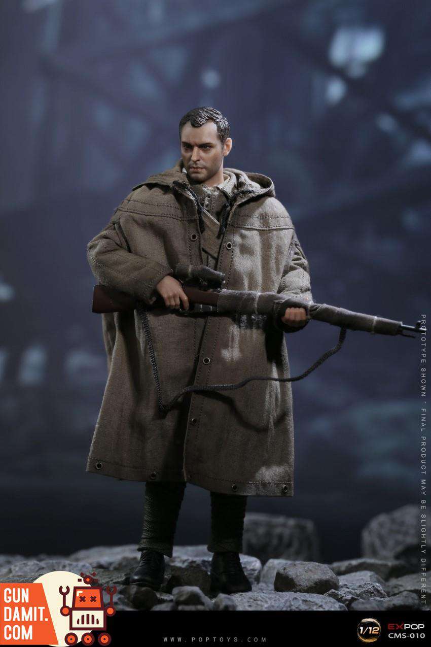 Soviet Sniper Vassili accessories layout with cloak helmet canteen and weapons Soviet Sniper Vassili accessories layout with cloak helmet canteen and weapons