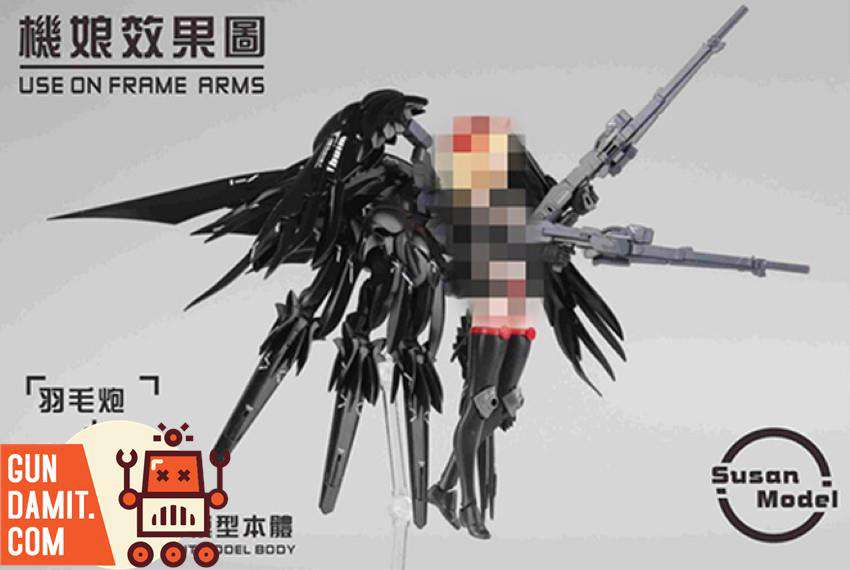 Susan Model SU016B black upgrade kit parts list with feather cannons wing units and display stands Susan Model SU016B black upgrade kit parts list with feather cannons wing units and display stands