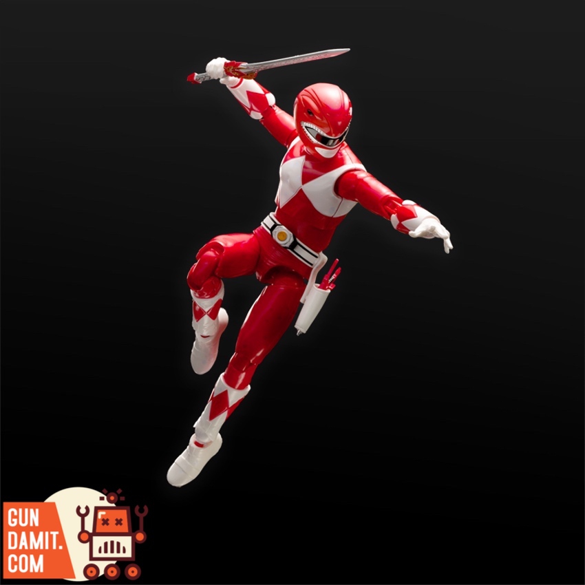Flame Toys Power Rangers Red Ranger side profile action pose Flame Toys Power Rangers Red Ranger side profile action pose
