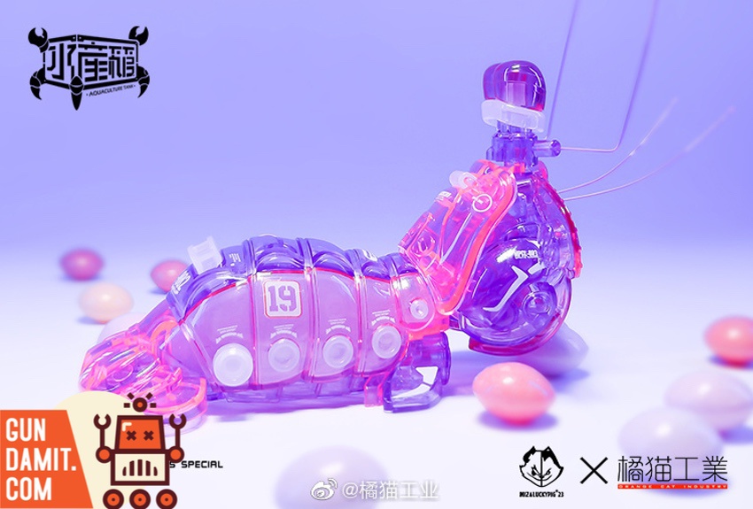 Orange Cat Mantis Shrimp twin pack comparison between pink and purple versions Orange Cat Mantis Shrimp twin pack comparison between pink and purple versions
