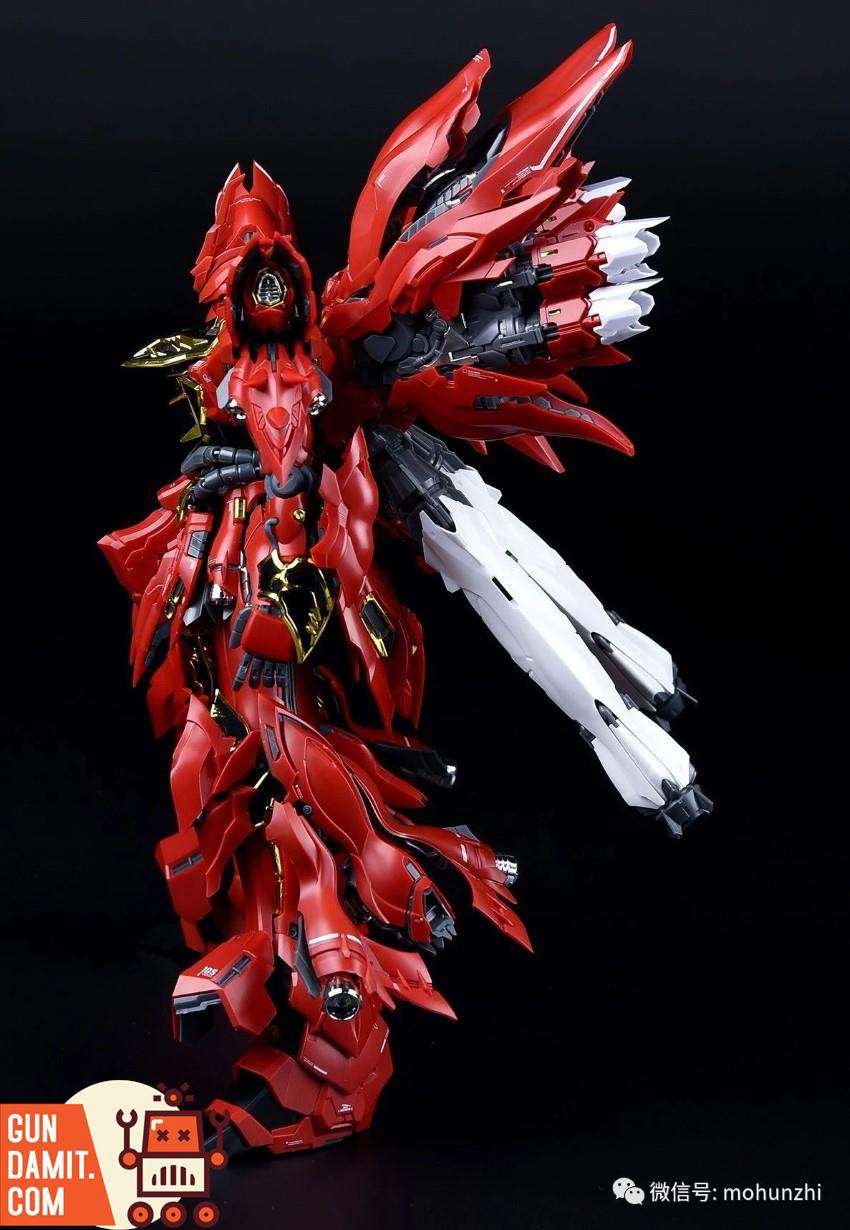 Takumi Studio Sinanju front view showing enhanced chest and shoulder armor Takumi Studio Sinanju front view showing enhanced chest and shoulder armor