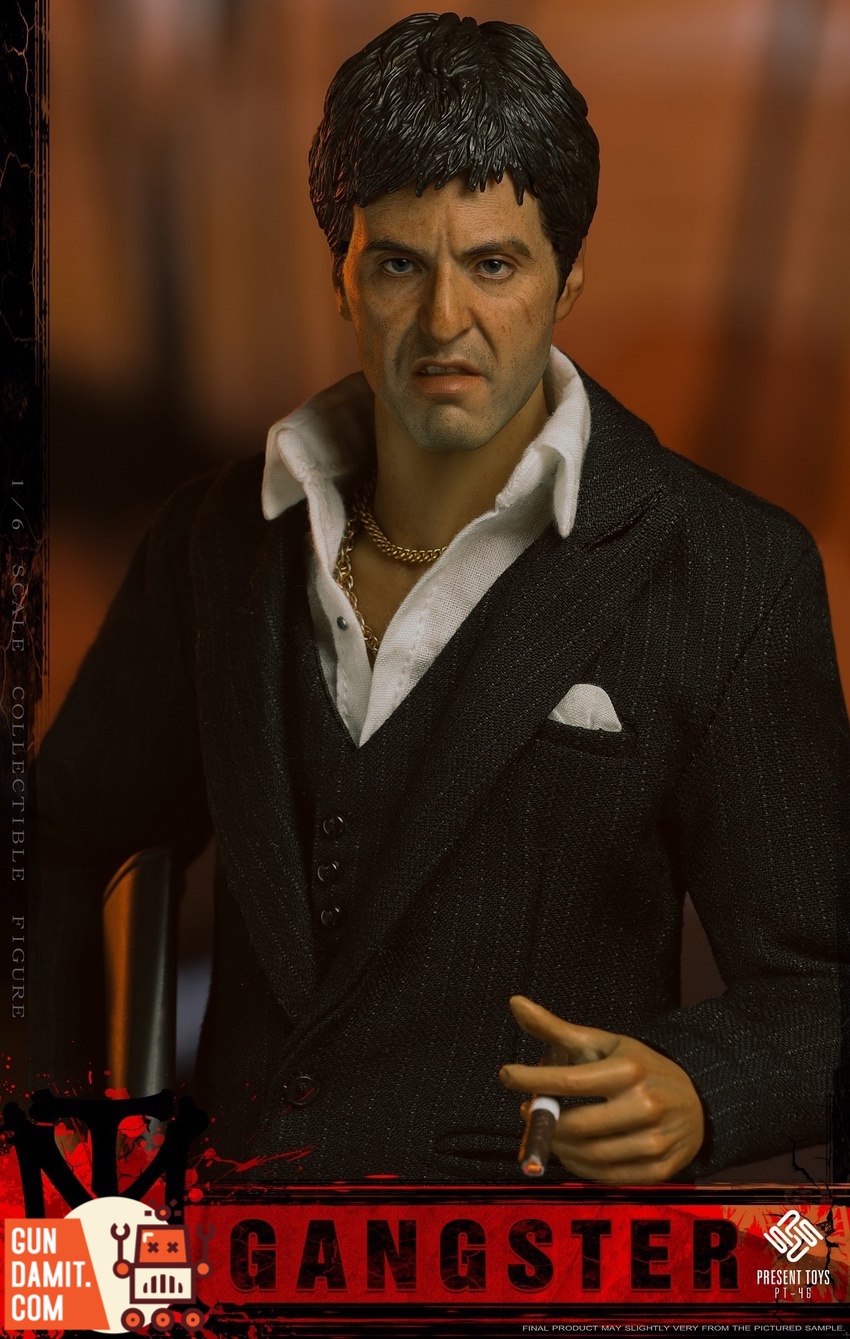 Gangster figure rear view showing suit tailoring details Gangster figure rear view showing suit tailoring details