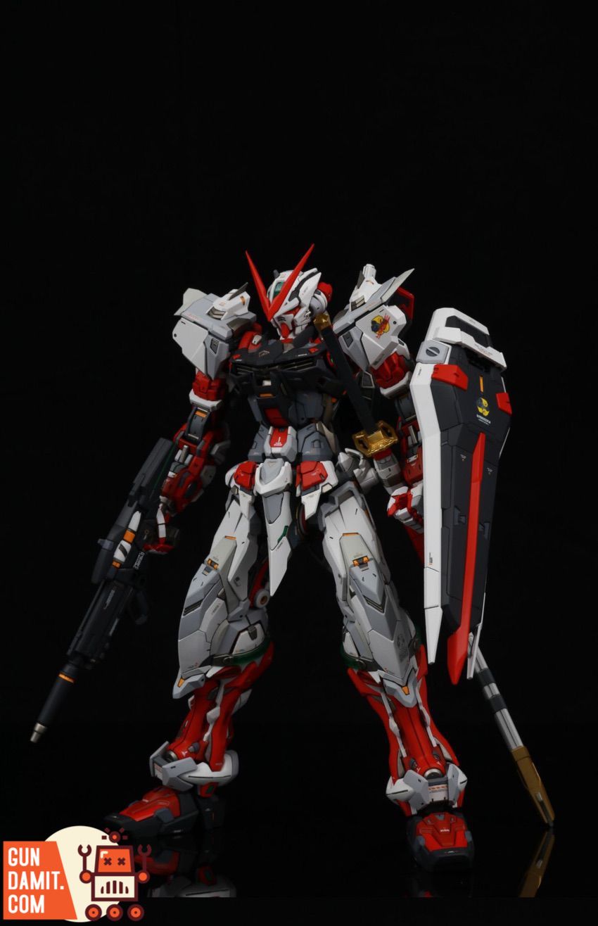 MG Astray Red Frame with SanZang upgrade installed full body view MG Astray Red Frame with SanZang upgrade installed full body view