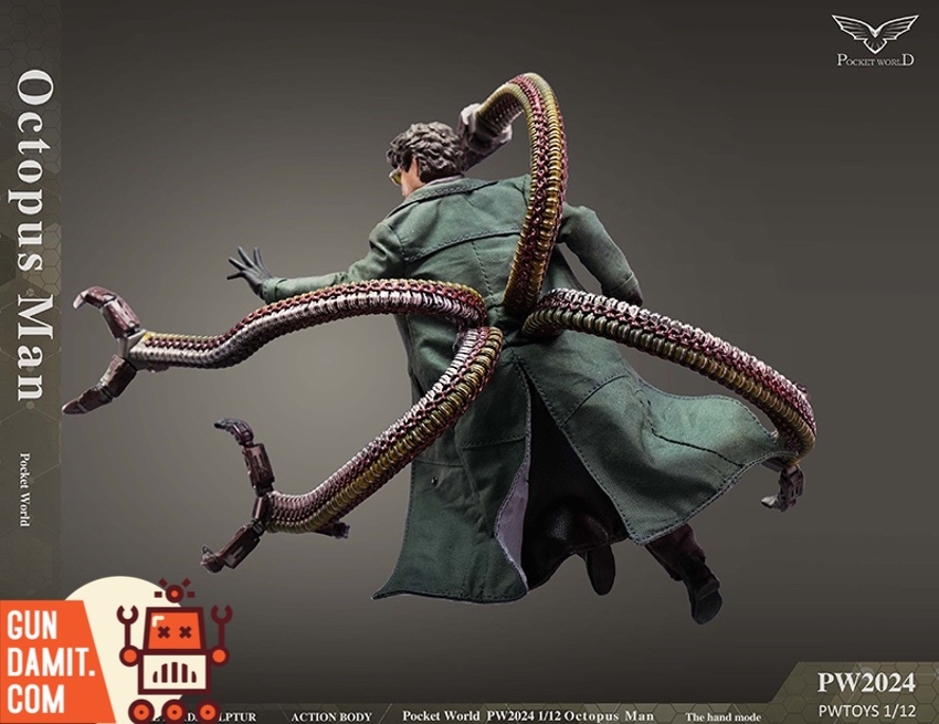 Doctor Octopus deluxe figure dynamic combat pose with all arms extended Doctor Octopus deluxe figure dynamic combat pose with all arms extended