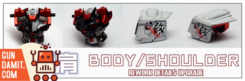 SH Studio 1/60 PG Astray Red Frame conversion body and shoulder upgrade parts SH Studio 1/60 PG Astray Red Frame conversion body and shoulder upgrade parts