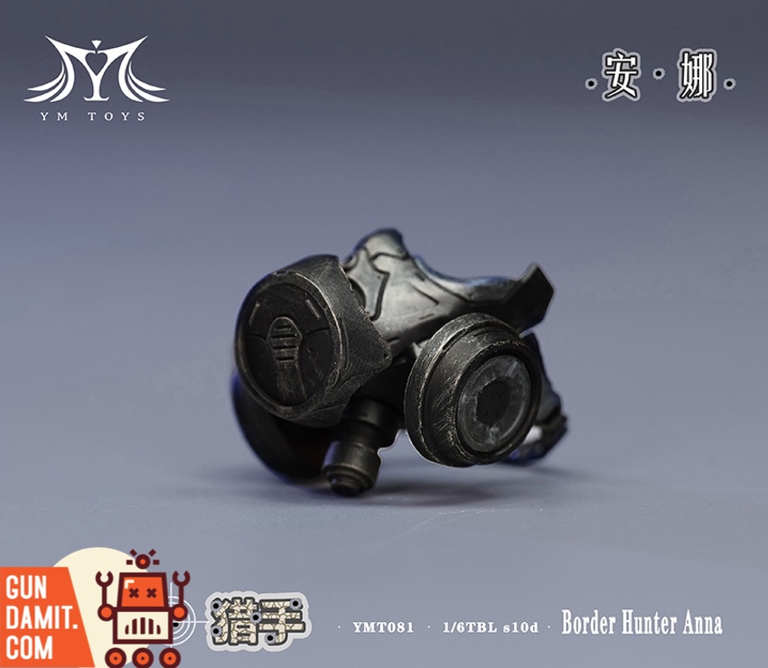 YMToys YMT081B Border Hunter Anna gas mask variant B close-up YMToys YMT081B Border Hunter Anna gas mask variant B close-up