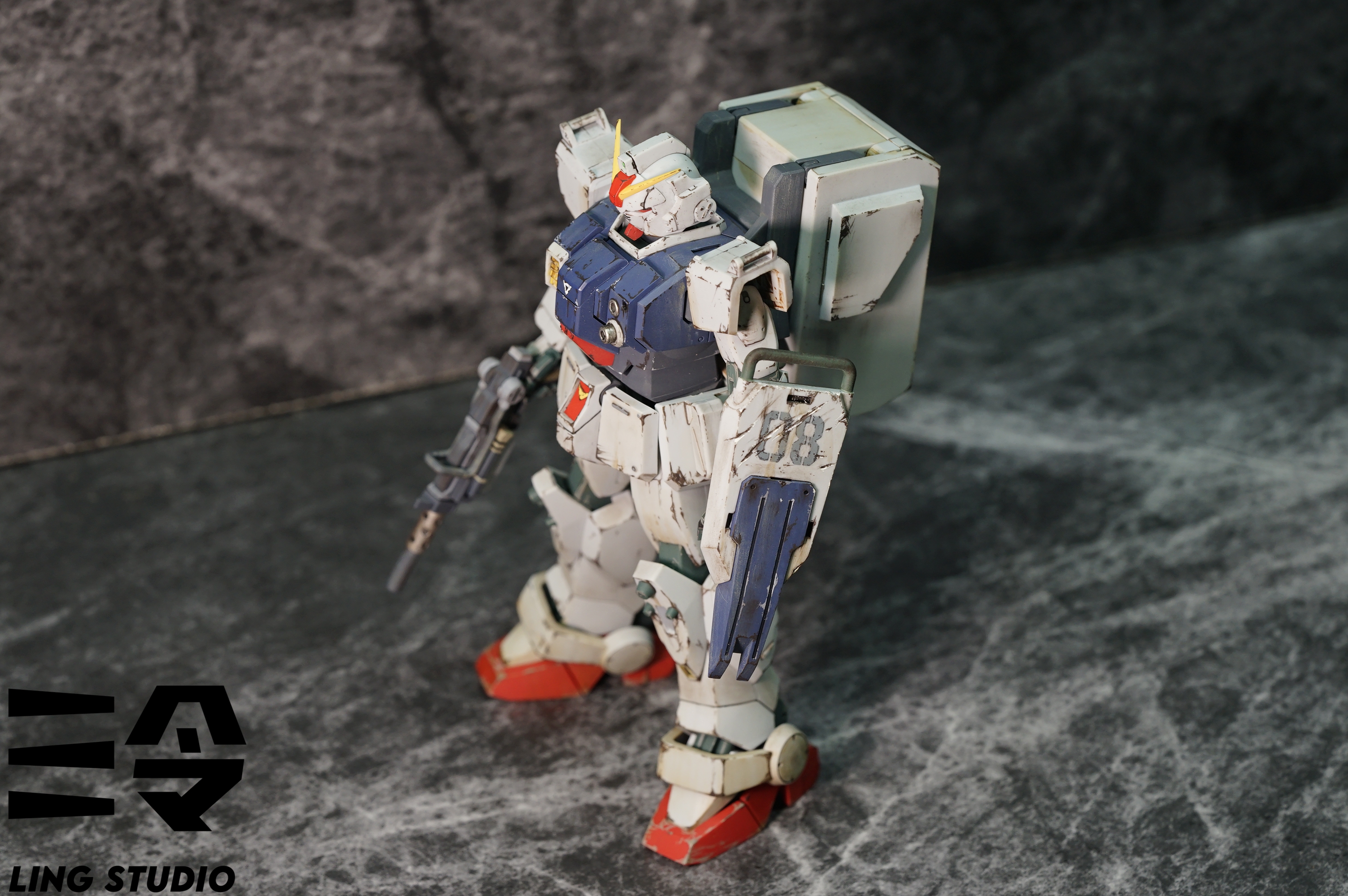 RX-79(G) repaint side view with beam rifle and shield RX-79(G) repaint side view with beam rifle and shield