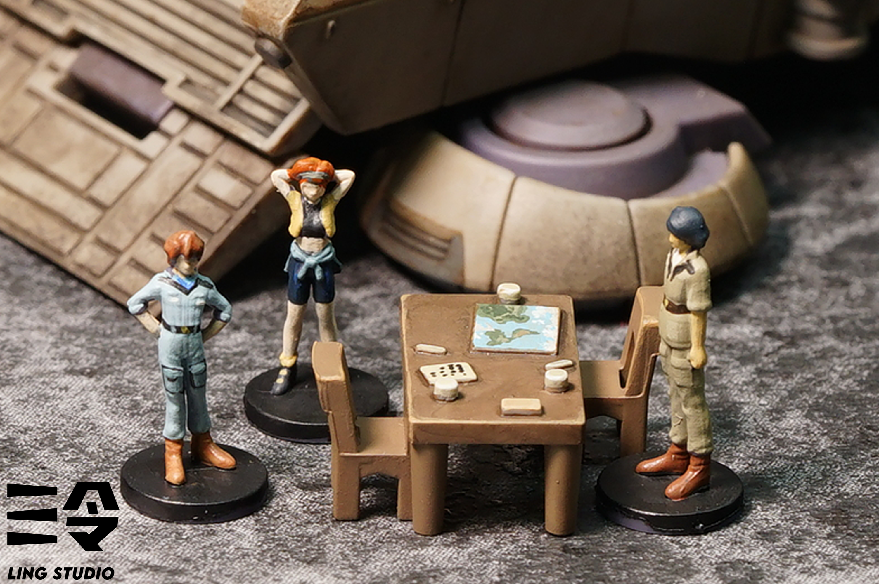 Robot Spirits Option Parts miniature pilot figures detail Robot Spirits Option Parts miniature pilot figures detail
