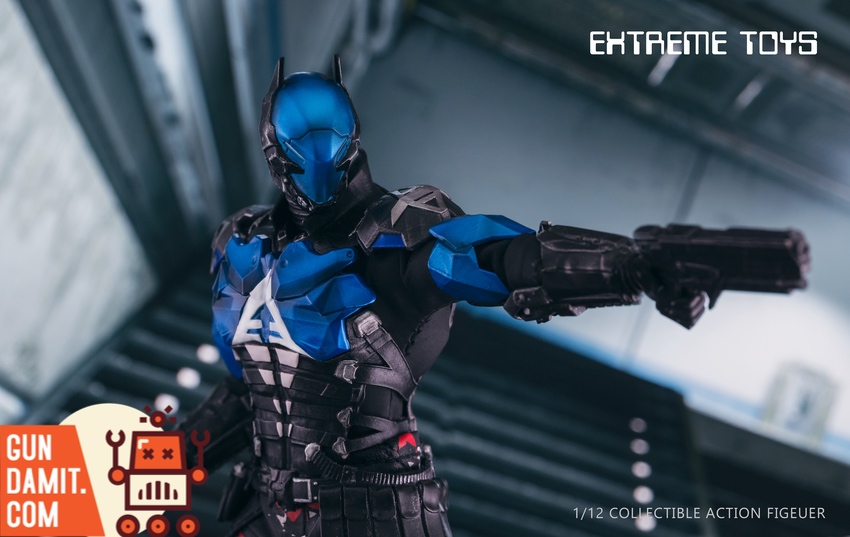 1/12 Cyber Knight Crimson Chill variant side angle with red armor accents 1/12 Cyber Knight Crimson Chill variant side angle with red armor accents