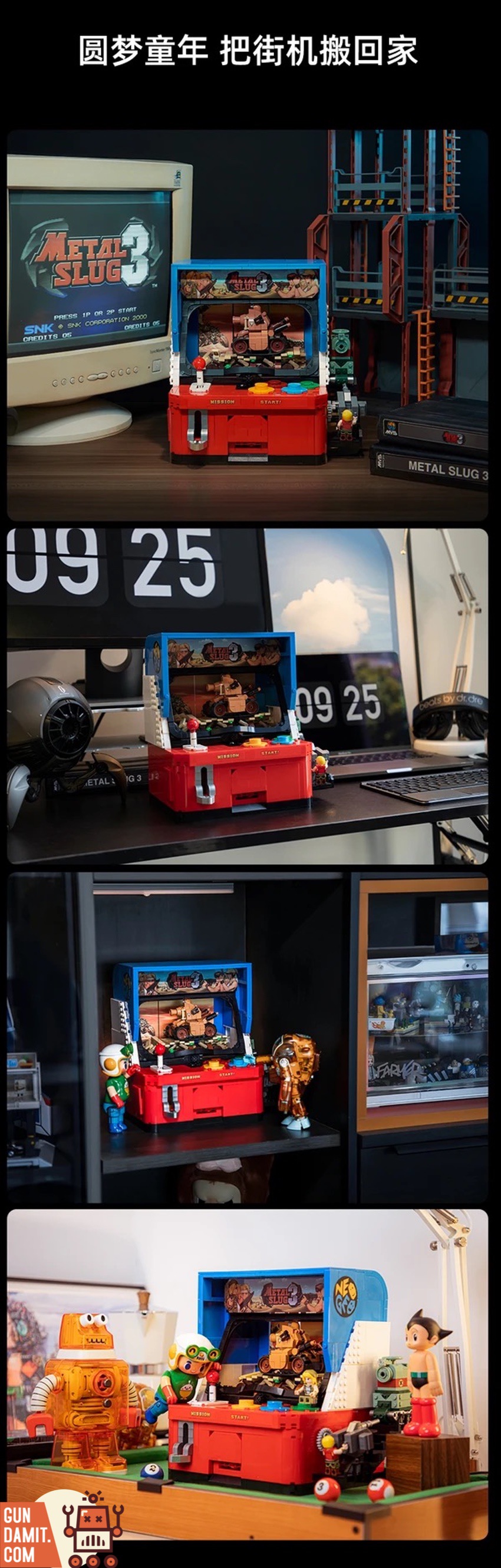 Metal Slug Neogeo arcade complete build with all minifigures and weapons Metal Slug Neogeo arcade complete build with all minifigures and weapons