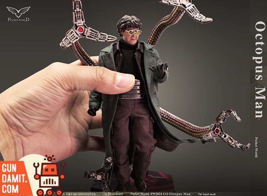 1/12 Octopus Man deluxe side view with trenchcoat and additional parts 1/12 Octopus Man deluxe side view with trenchcoat and additional parts