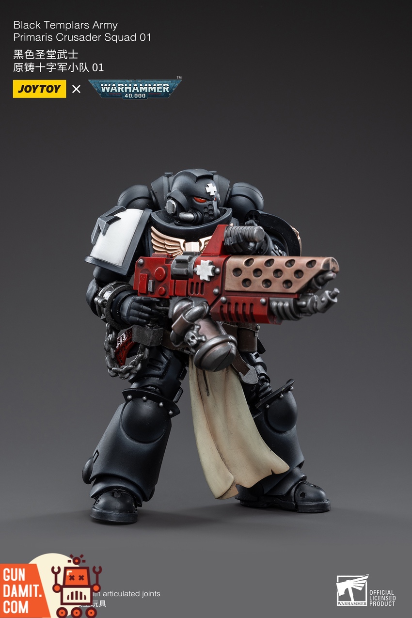 JoyToy WH40K Black Templars heavy weapons marine with bolter JoyToy WH40K Black Templars heavy weapons marine with bolter