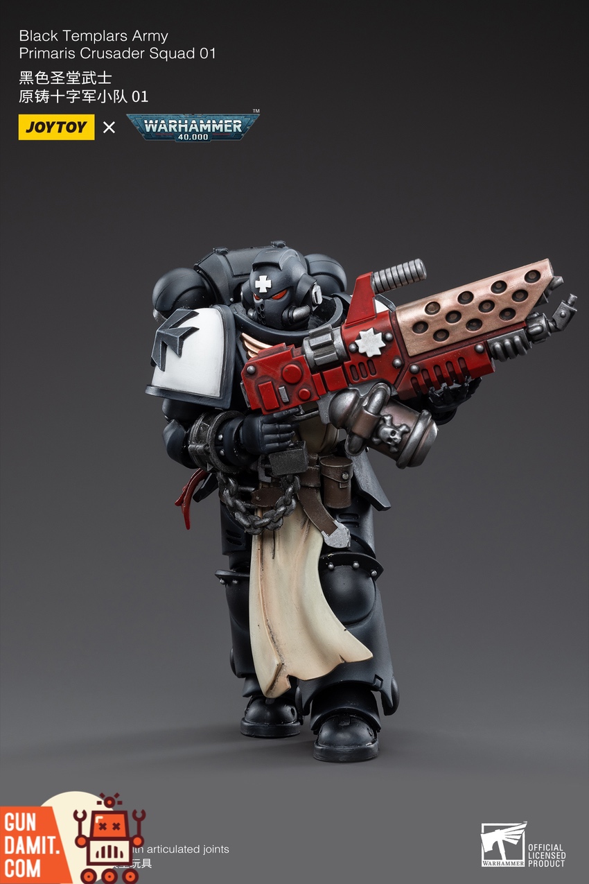 Black Templars Crusader Squad side profile showing tabards and capes Black Templars Crusader Squad side profile showing tabards and capes