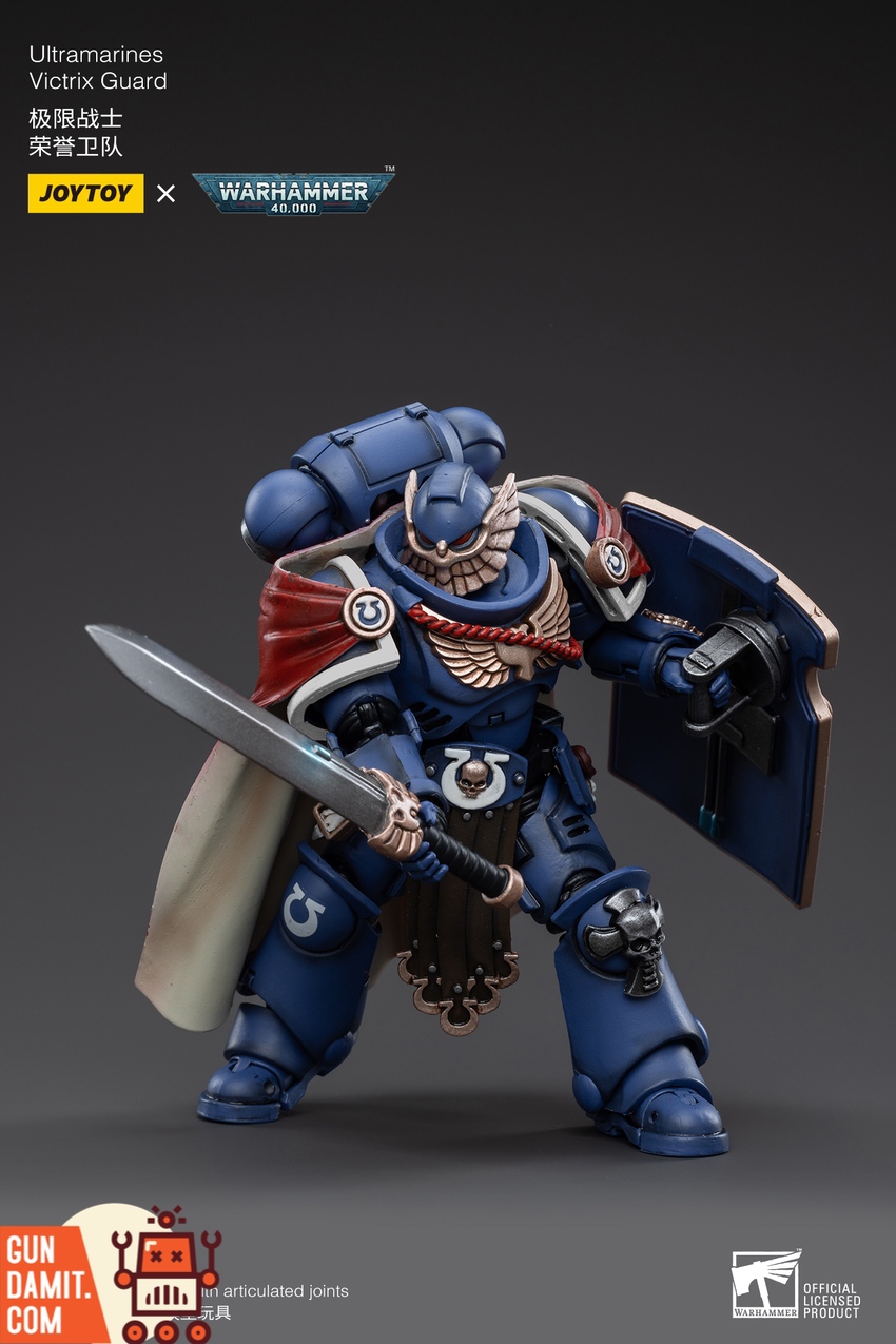 JoyToy Victrix Guard dynamic combat stance with sword raised JoyToy Victrix Guard dynamic combat stance with sword raised
