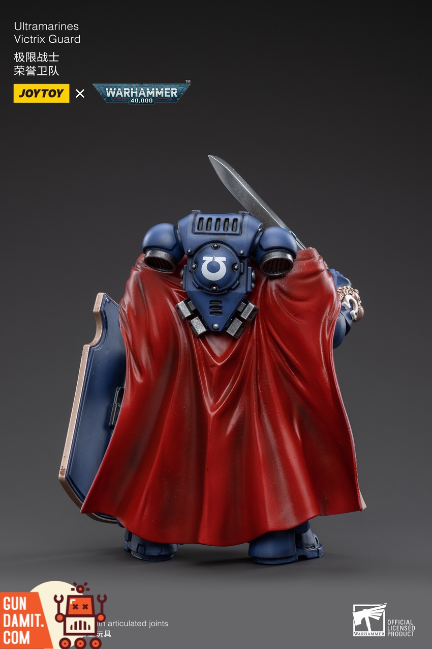 JoyToy WH40K Victrix Guard side profile showing shield eagle detail JoyToy WH40K Victrix Guard side profile showing shield eagle detail