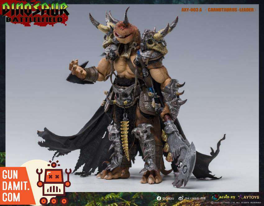 AXY-003A Carnotaurus warrior figure foot and claw detail AXY-003A Carnotaurus warrior figure foot and claw detail
