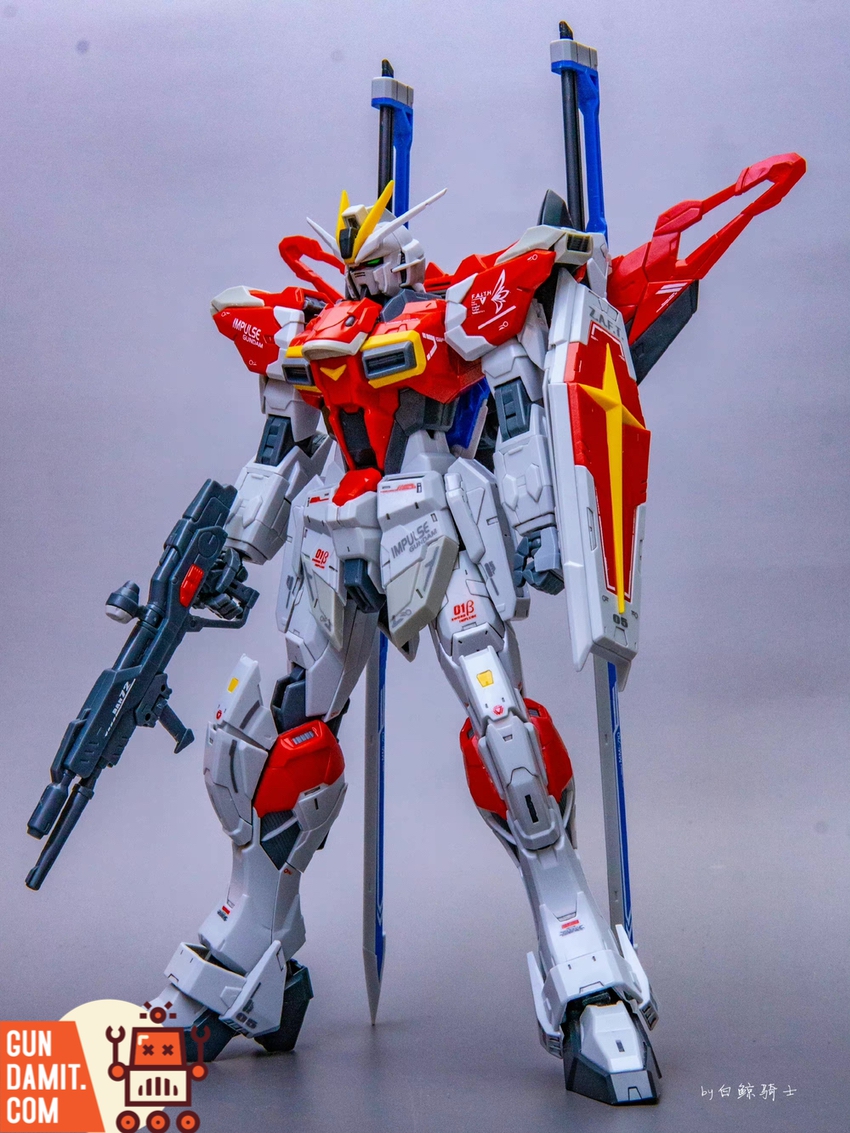 MG Impulse Gundam by Daban full action pose with weapons MG Impulse Gundam by Daban full action pose with weapons