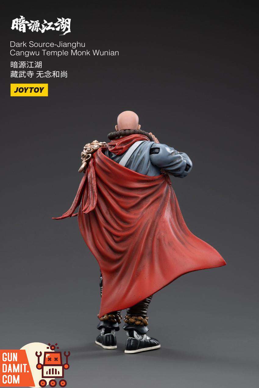 JoyToy 1/18 Cangwu Temple Monk Wunian back view with red cape JoyToy 1/18 Cangwu Temple Monk Wunian back view with red cape