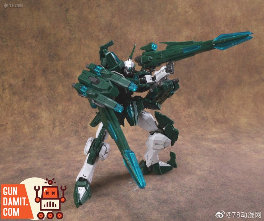 HunShang Launcher Battle Shadow rear action pose showing backpack and beam lances HunShang Launcher Battle Shadow rear action pose showing backpack and beam lances