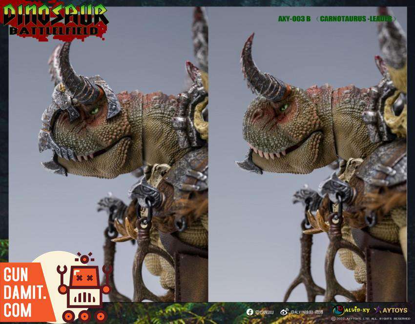 AXYTOYS Carnotaurus green version figure standing pose AXYTOYS Carnotaurus green version figure standing pose