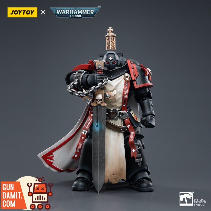 JoyToy 1/18 Black Templars Sword Brethren Eberwulf with power sword and chain JoyToy 1/18 Black Templars Sword Brethren Eberwulf with power sword and chain